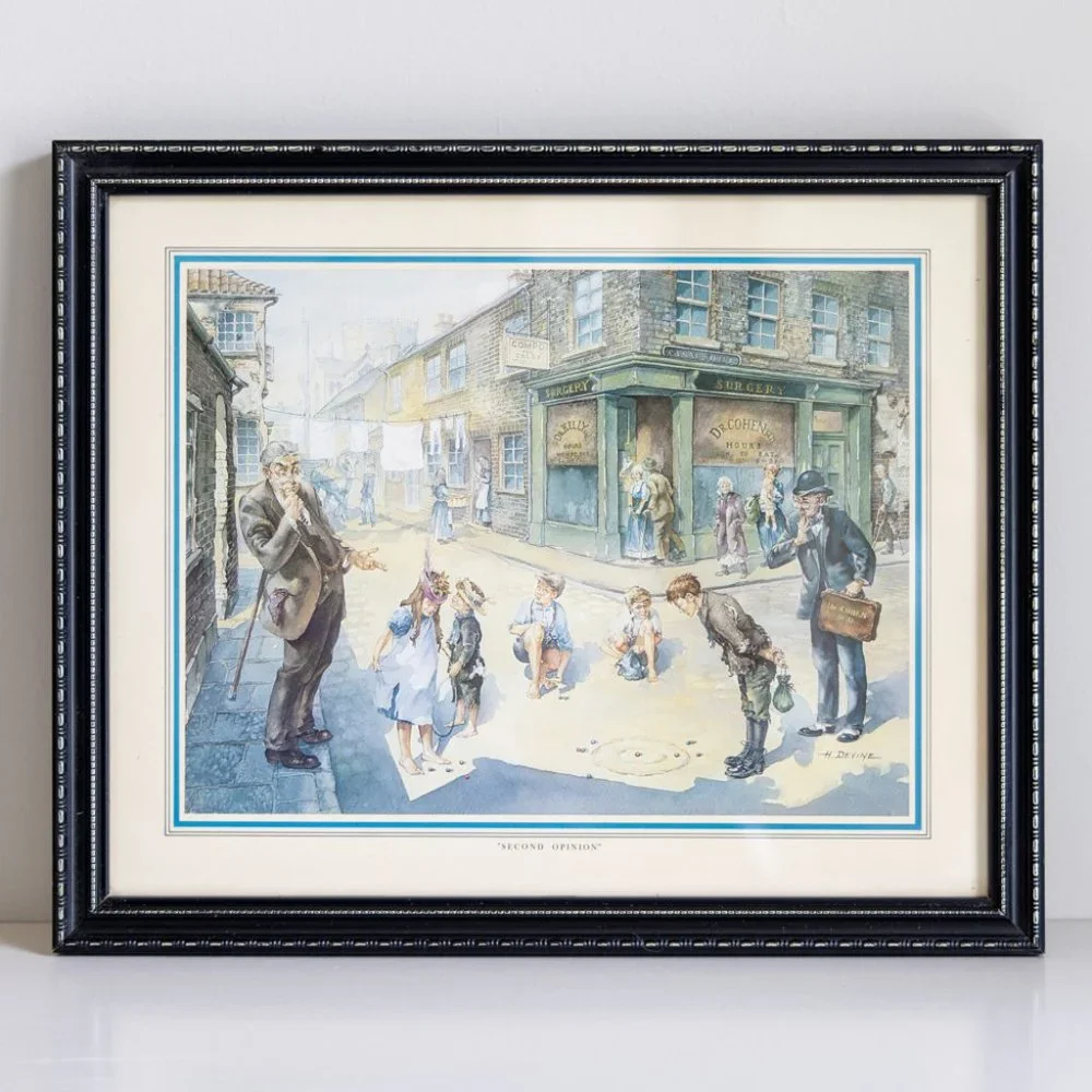 H Devine “Second Opinion” Doctor Medical Humor Art Print Physician Office Gift